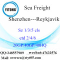 Shenzhen Port Sea Freight Versand nach Reykjavik